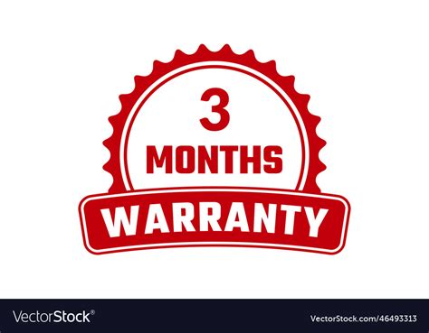 Months Warranty Rubber Stamp Royalty Free Vector Image