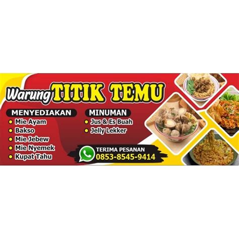 Jual Spanduk Warung Banner Warung Shopee Indonesia