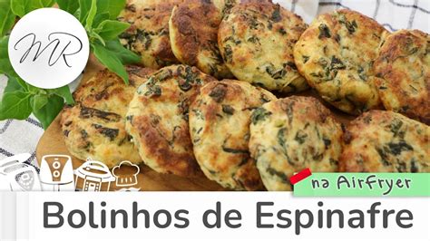 Bolinhos de Espinafre na AirFryer Fritadeira Sem Óleo Maurício