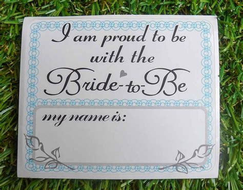 bridal name tags | wicked favors