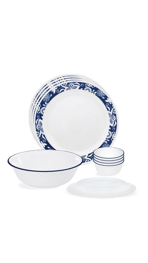 Buy Corelle Livingware True Blue 30 Pcs Dinner Set Online At Low Prices