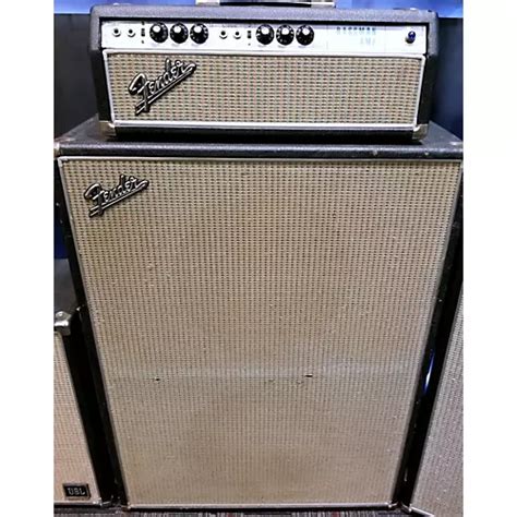 Vintage Fender 1968 Bassman 50w And 2x15 Cabinet Tube Guitar Amp Head Guitar Center