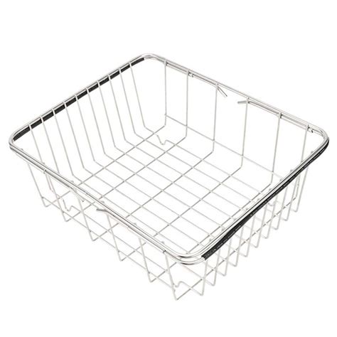 Nuolux Stainless Steel Sink Drain Basket Expandable Dish Drying Rack