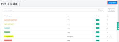 Status De Pedidos Cadastro E Configura O Tray Tecnologia Em