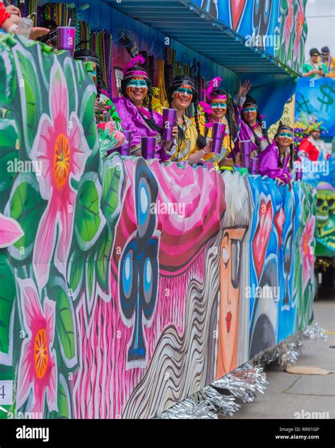 February 23 2019 New Orleans La Mardi Gras 2019 Kicks Off With Floats And Walking Krewes