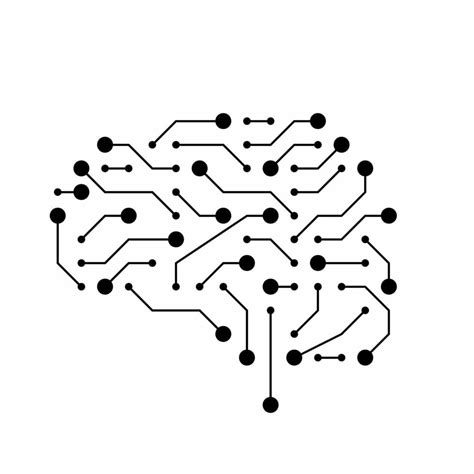 Brain Circuit Board Artificial Intelligence Technology Icon