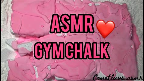 Asmr Satisfying Gym Chalk Crumble W Cornstarch Paste Youtube