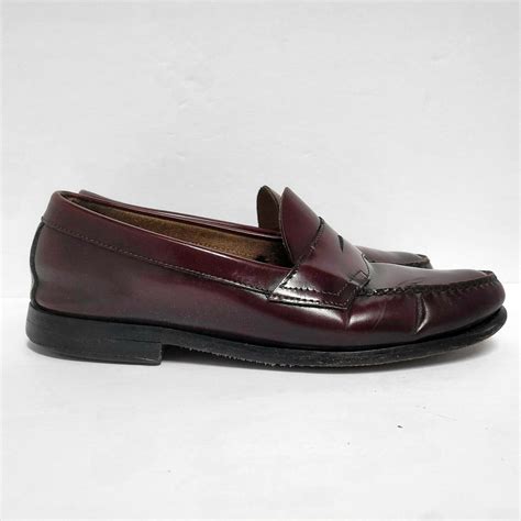 Gh Bass Weejuns Penny Loafers Wine Burgundy Shoes S Gem