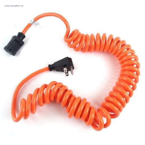 Sjt Orange Coiled Power Tool Cord