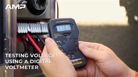 How To Test Voltage Using A Voltmeter Youtube