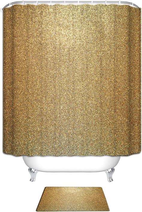 Beauty Decor Customize Waterproof Faux Gold Glitter Texture