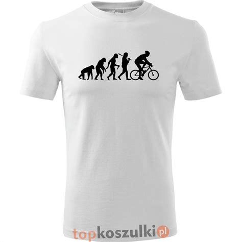 M Ska Koszulka Dla Rowerzysty Ewolucja Rower T Shirt Prezent