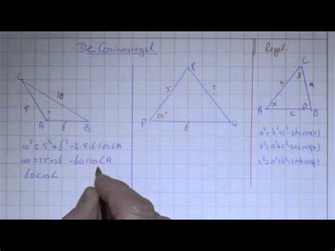 Hoeken En Afstanden Wiskunde B De Cosinusregel Videoplatform