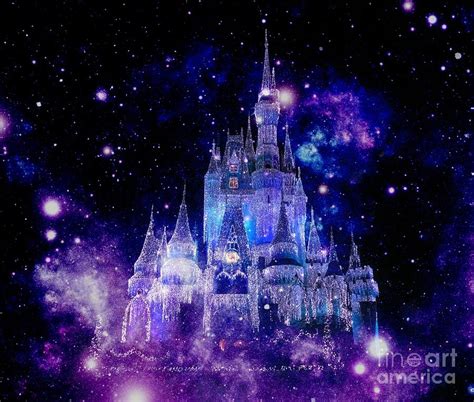 Purple Blue Enchanted Castle Digital Art By Johari Smith Fine Art America