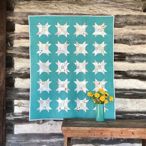 Patch Scrappy Star Quilt Pattern Pdf Etsy