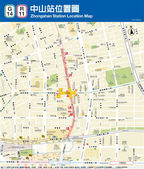 捷運中山站中山站平面圖出口位置首末班車時間電話交通小幫手