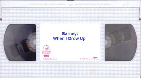 Opening And Closing To Barney When I Grow Up 1995 Vhs Custom Time