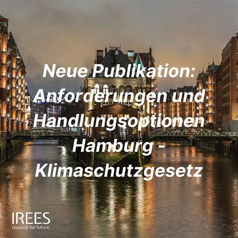 Neue Publikation Klimaschutzgesetz Hamburg IREES GmbH