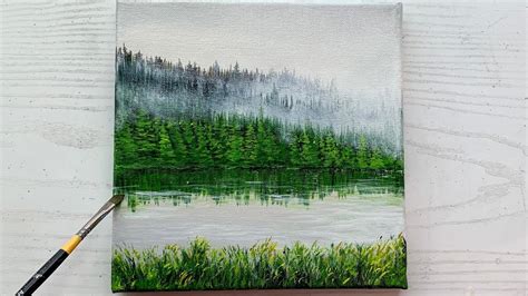 Misty Lake Painting How To Create A Beautiful Misty Lake Landscape