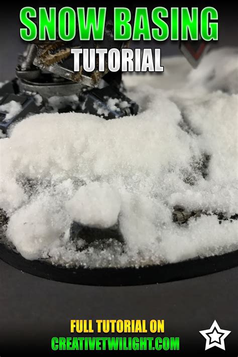 Amazing Miniature Snow Bases In 3 Really Easy Steps Miniature Bases