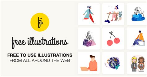 Free illustrations | Free to use PNG vector SVG illustrations