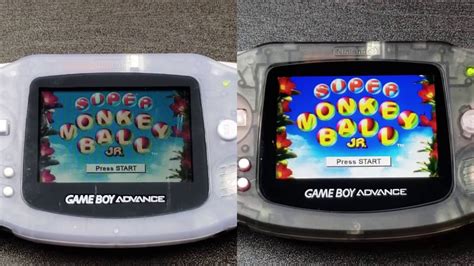 GBA Funny Playing IPS Display V2 Vs GBA Original Screen YouTube