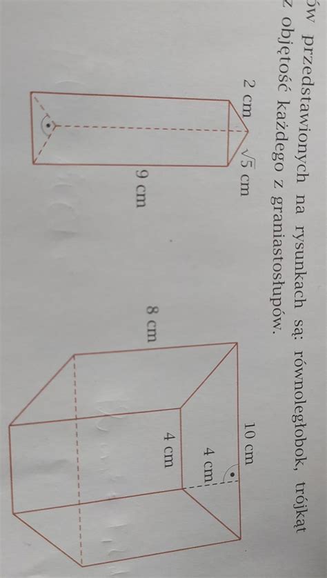 Podstawami Graniastosłupów Przedstawionych Na Rysunkach Są