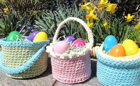 Crocheted Easter Baskets Val S Corner