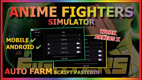 Anime Fighters Simulator Script Mobile Auto Farm Auto Time Trial