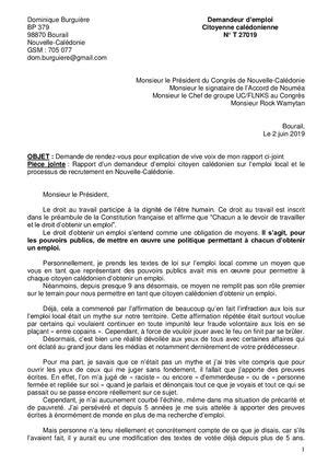 Calam O Demande De Rdv Pour Explication De Vive Voix De Mon Rapport Joint