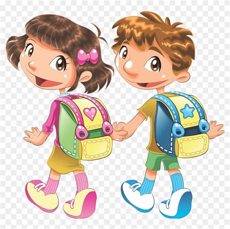 Clipart Child School Student Cartoon School Student Png Transparent