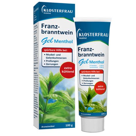 KLOSTERFRAU Mobilind Franzbranntwein Gel Menthol Shop Apotheke