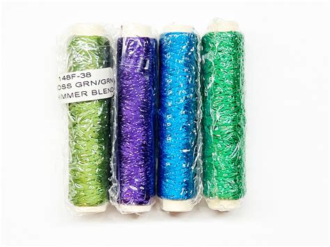 Ribbon Floss Shimmer Blend YLI Ribbon Floss Ribbon Yarns Needlework