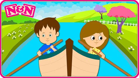 Row Row Row Your Boat Nursery Rhyme And Kids Song By Nellie And Ned Youtube