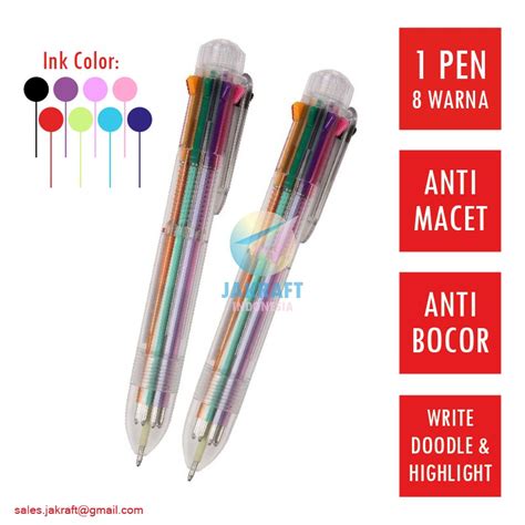 Jual Pcs Pulpen Ballpoint Warna In Pen Trifelo Mm Tebal