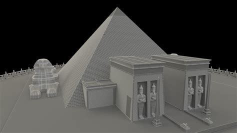 Egyptian Pyramid 3D Model CGTrader