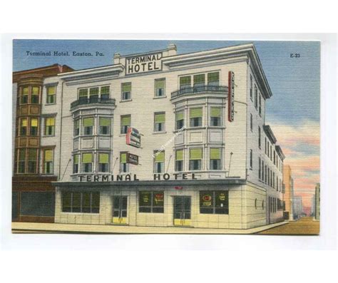 Terminal Hotel Easton Pennsylvania postcard