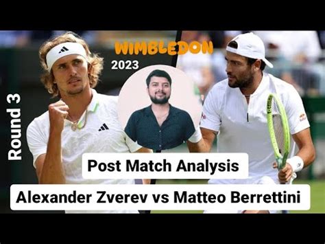 Alexander Zverev Vs Matteo Berrettini Rd Round Wimbledon Vikas