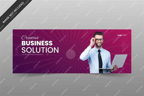 Premium Vector Simple And Modern Corporate Facebook Cover Template