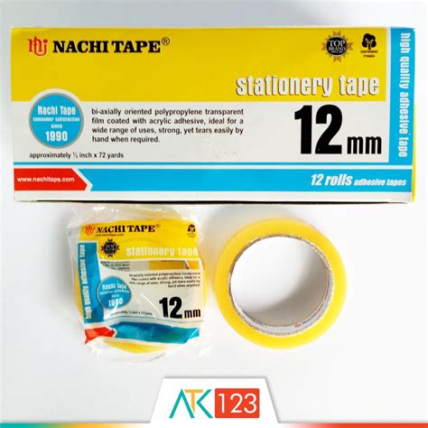 Jual Selotip Isolasi Bening Adhesive Stationery Tape Mm