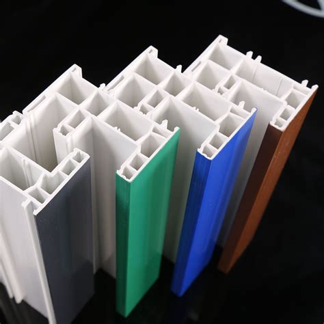 Extrusion Upvc Pvc Plastic Profiles Wood Grain For Different Styles And