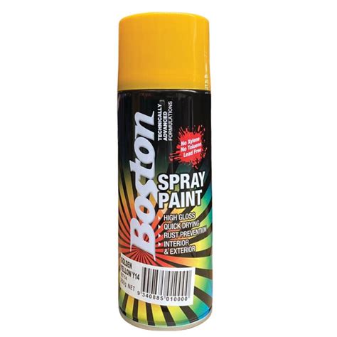 Boston Spray Paint Aerosol Golden Yellow Y14 250g Spray Paint