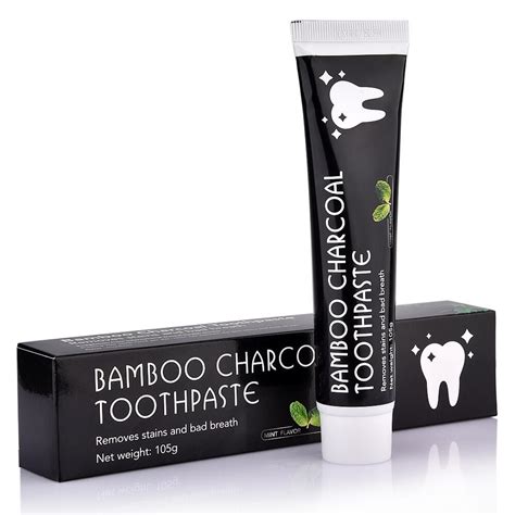 Bamboo Teeth Whitening Toothpaste Natural Activated Charcoal Oral