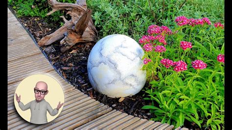 How To Make A Concrete Garden Sphere Diy Cement Garden Design Build