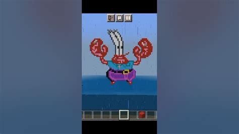 Mrcrabs Pixelart In Minecraft Pe Youtube