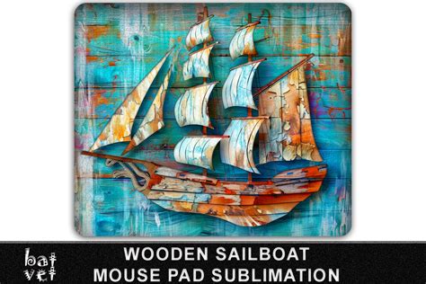 Sailing Boat Mouse Pad Sublimation PNG Graphic By BatVet Creative Fabrica