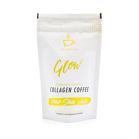 Buy Before You Speak Glow Collagen Coffee Original Trial Pack 7 X 6