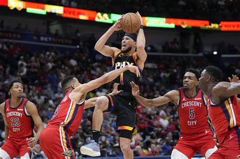 Devin Booker Scores Points To Lift The Suns Over The Pelicans