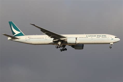 B KQU Cathay Pacific Boeing B777 367 ER John Edmond Flickr