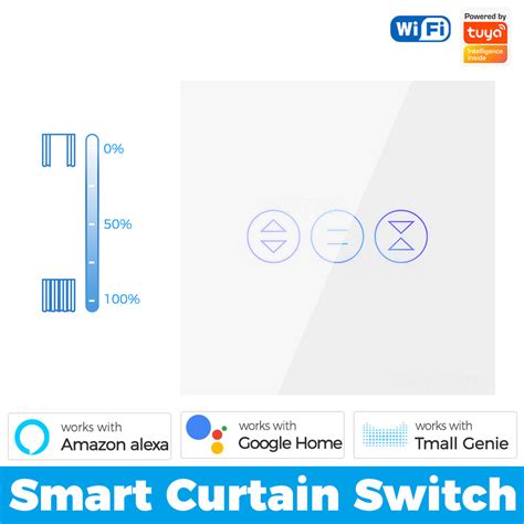 SMATRUL Smart WiFi Curtain Switch Motorized Roller Blinds Shutter Switch